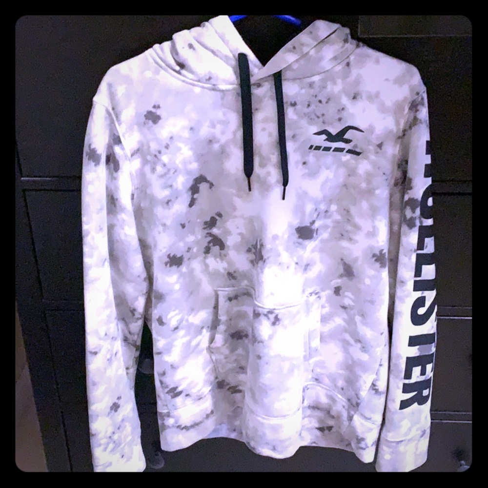 .Hollister Gray Camo Hoodie Size Medium